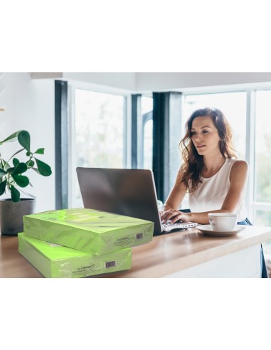 PAPEL COLOR Q-CONNECT DIN A3 80GR VERDE NEON PAQUETE DE 500 HOJAS