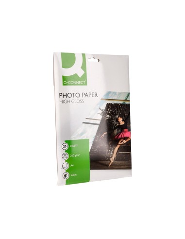 PAPEL Q-CON.FOTO GLOSSY KF02163 DIN A4 ALTA CALIDAD DIGITAL PHOTO PAR