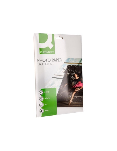PAPEL Q-CON.FOTO GLOSSY KF02163 DIN A4 ALTA CALIDAD DIGITAL PHOTO PAR