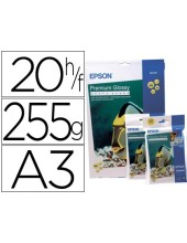 S041315 PAPEL EPSON GLOSSY PHOTO PAPER A3 20H 255GR. 255 GR.