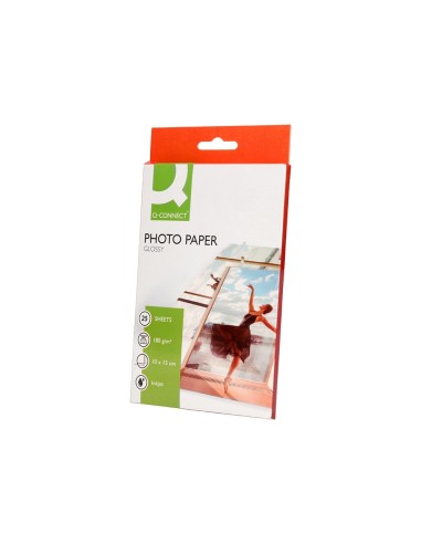 PAPEL Q-CON.FOTO GLOSSY KF01905 10X15 DIGITAL PHOTO BOLSA 25 H.180 GR