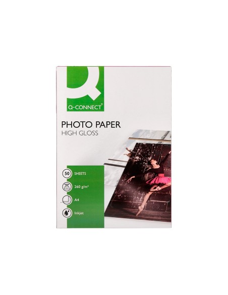 PAPEL Q-CON.FOTO GLOSSY DIN A4 ALTA CALIDAD DIGITAL PHOTO PARA INK BO