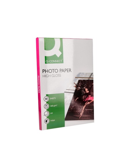 PAPEL Q-CON.FOTO GLOSSY DIN A4 ALTA CALIDAD DIGITAL PHOTO PARA INK BO