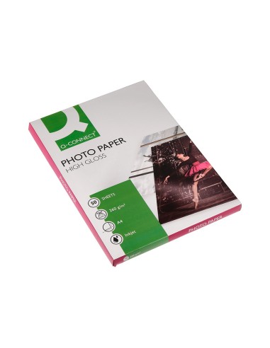 PAPEL Q-CON.FOTO GLOSSY DIN A4 ALTA CALIDAD DIGITAL PHOTO PARA INK BO