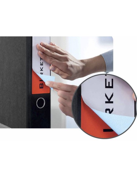 ETIQUETA ADH. AVERY L4761-25 61X192MM BL. P/LOMO ARCHIVADOR 100UD.