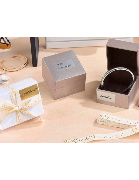 ETIQUETA ADH.AVERY TICO SATINADO ORO/PLATA LASER PK.DE 626 UD. SURT.