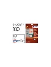 ETIQUETA ADH. AVERY REMOV.LASER TINTA BL.62X89MM 2