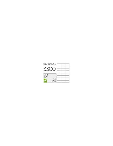 ETIQUETA ADH. Q-CON. 70X25MM 100H.