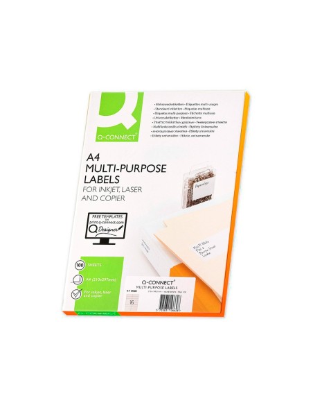 ETIQUETA ADH. Q-CON. 99,1X33,9MM 100H. ETIQUETA ADH. Q-CON. 99,1X33,9MM 100H.