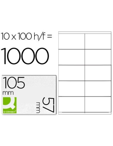 ETIQUETA ADH. Q-CON. 105X57MM 100H.