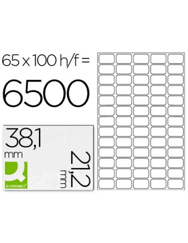 ETIQUETA ADH. Q-CON. 38,1X21,2MM 100H.