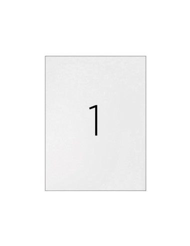 ETIQUETA ADH. Q-CON. 297X210MM TPTE. 25H.