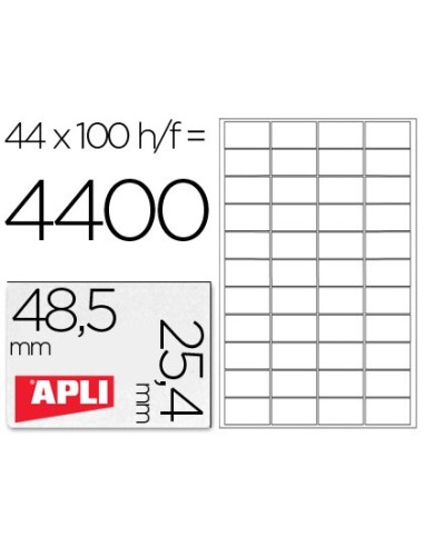 ETIQUETA ADH. APLI 1285 48,5X25,4MM 100H.