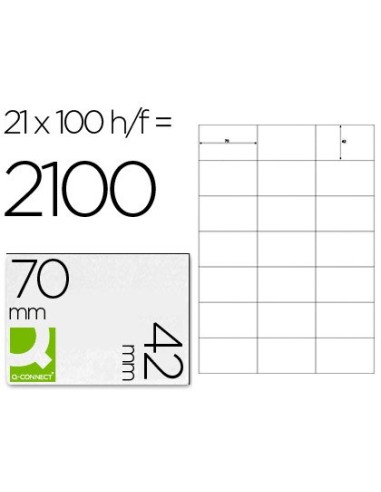 ETIQUETA ADH. Q-CON. 70X42MM 100H.