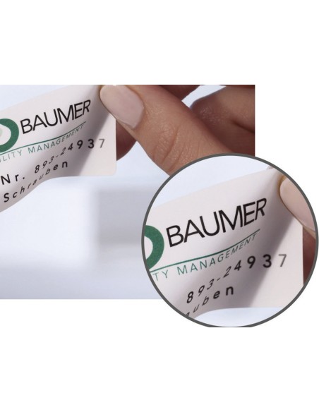 ETIQUETA ADH. AVERY 63,5X33,9MM POLIESTER BL. 480UD.