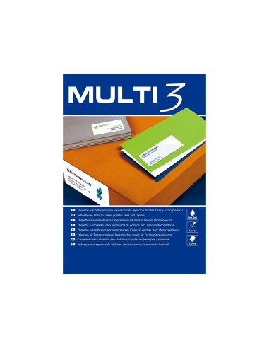 ETIQUETAS ADH.  MULTI 3 4704 70X37MM 100H.