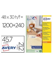 ETIQUETAS ADH. AVERY L4736REV 45,7X21,2MM 25H.