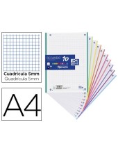 RECAMBIO OXFORD A4 160 H.90 GR OPTIK PAPER CUAD.5 MM 4 TAL.BANDA 10 C