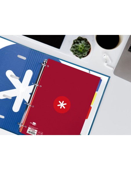 RECAMBIO  A4 ANTARTIK 80H. 90G/M2 5MM4 TAL.1B. MARCO FRAMBUESA