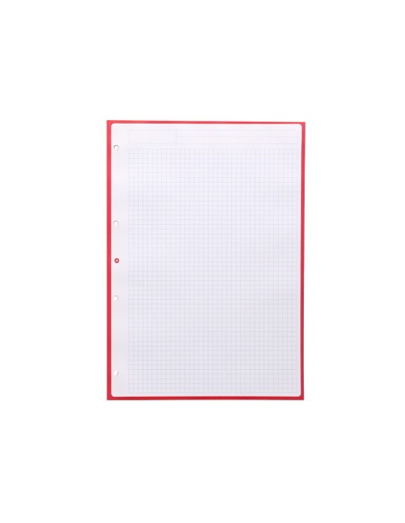 RECAMBIO  A4 ANTARTIK 80H. 90G/M2 5MM4 TAL.1B. MARCO FRAMBUESA