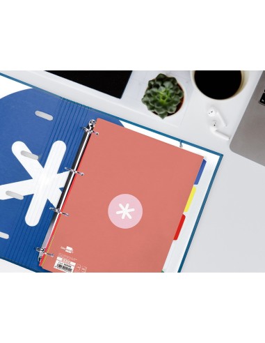 RECAMBIO  A4 ANTARTIK 80H. 90G/M2 5MM4 TAL.1B. MARCO ROSA