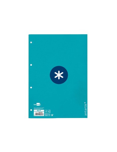 RECAMBIO  A4 ANTARTIK 80H. 90G/M2 5MM4 TAL.1B. MARCO TURQ.