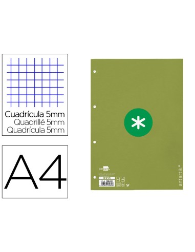 RECAMBIO  A4 ANTARTIK 80H. 90G/M2 5MM4 TAL.1B. MARCO VE.