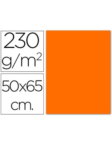 CARTULINA FLUOR NARANJA50X65 CM