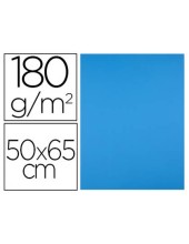 CARTULINA 50X65 CM AZUL 180 GR UD.