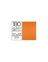 CARTULINA 50X65 CM NARANJA 180 GR UD. 2