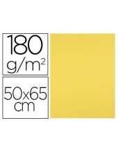 CARTULINA 50X65 CM AMARILLO LIMON 180 GR UD.