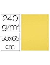 CARTULINA 50X65 CM AMARILLO LIMON 240 GR UD.