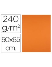 CARTULINA 50X65 CM NARANJA 240 GR UD.