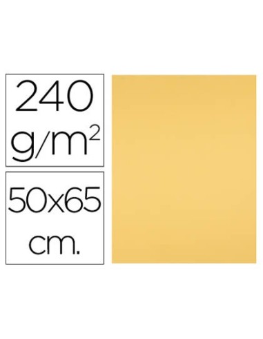 CARTULINA LIDERPAPEL 50X65 CM ORO 240 GR UNIDAD CX18