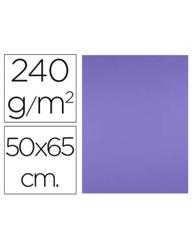 CARTULINA LIDERPAPEL 50X65 CM 240 G/M2 VIOLETA CX52