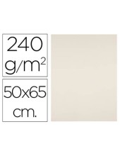 CARTULINA LIDERPAPEL 50X65 CM 240G/M2 CREMA PAQUETE 25 UNIDADES