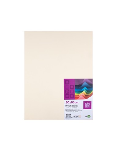 CARTULINA LIDERPAPEL 50X65 CM 240G/M2 CREMA PAQUETE 25 UNIDADES CARTULINA LIDERPAPEL 50X65 CM 240G/M2 CREMA PAQUETE 25 UNIDADES