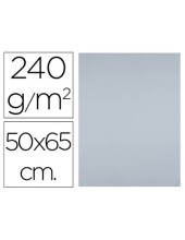 CARTULINA LIDERPAPEL 50X65 CM 240G/M2 GRIS PAQUETE 25 UNIDADES