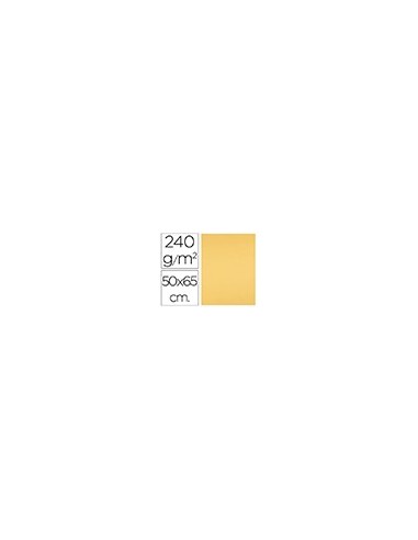 CARTULINA LIDERPAPEL 50X65 CM 240G/M2 ORO PAQUETE 25 UNIDADES CARTULINA LIDERPAPEL 50X65 CM 240G/M2 ORO PAQUETE 25 UNIDADES