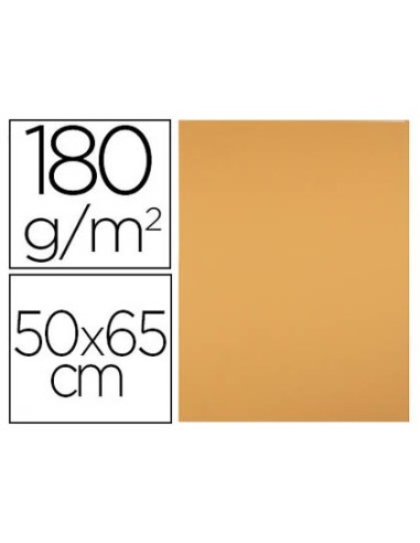 CARTULINA LIDERPAPEL 50X65 CM 180 GR AVELLANA UNIDAD