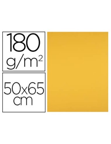 CARTULINA 50X65 CM ORO VIEJO 180 GR  PAQUETE 25 UD.