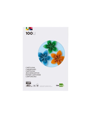 CARTULINA LIDERPAPEL A3 180G/M2 10 COLORES SURTIDOS PAQUETE 100 HOJAS CARTULINA LIDERPAPEL A3 180G/M2 10 COLORES SURTIDOS PAQUETE 100 HOJAS
