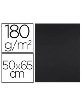 CARTULINA LIDERPAPEL 50X65 CM 180G/M2 NEGRO PAQUETE DE 25