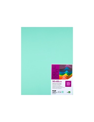 CARTULINA LIDERPAPEL 50X65 CM 180G/M2 VERDE PAQUETE DE 25