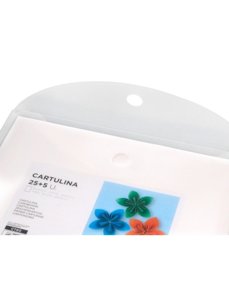 CARTULINA  A4 180G/M2 BL.PAQUETE 25+5H.