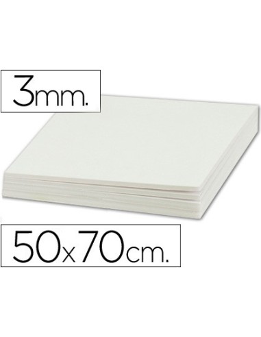 CARTON PLUMA DOBLE CARA 50X70 CM ESPESOR 3 MM