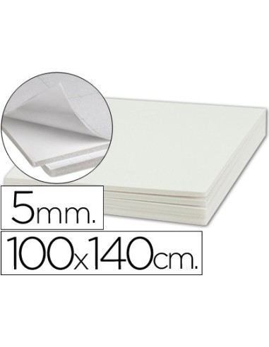 CARTON PLUMA ADH.1 CARA 100X140 CM ESPESOR 5 MM