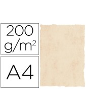 PAPEL PERGAMINO DIN A4 200 GR COLOR MARMOL BEIGE PAQUETE DE 25 HOJAS