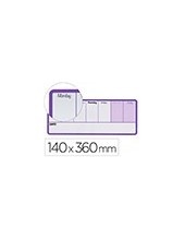 PLANIFICADOR SEMANAL NOBO MAGNETICO VIO.140X360MM 2