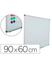 PIZARRA BLANCA VIT.MAGNETICO MARCO AL. CANTO PVC 90X60 CM C/BANDEJA